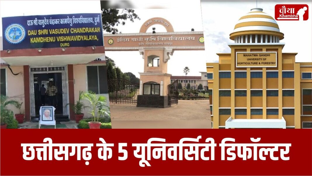 cg defaulter universities