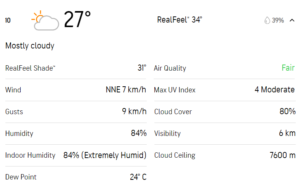 IND vs ENG guyana weather