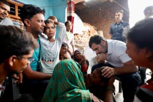 Rahul Gandhi in Hathras