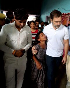 Rahul Gandhi in Hathras