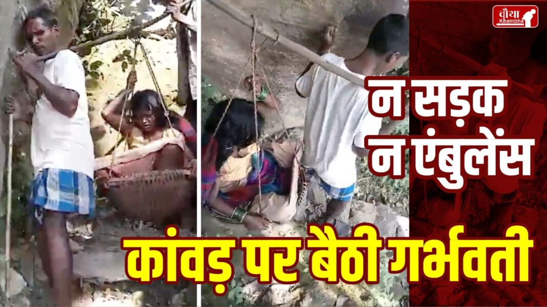 Chhattisgarh News, CG News, Chhattisgarh, pregnant woman on Kanwar, Surguja district, Khamkhunt village,