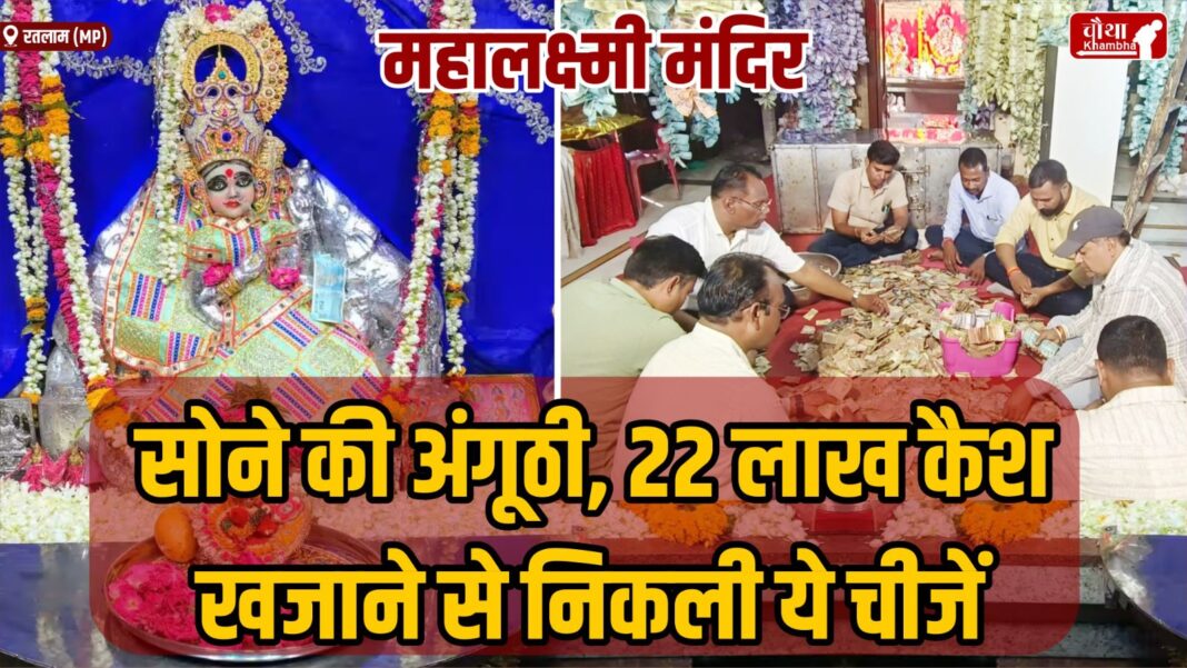 Mahalaxmi Temple, Ratlam, Temple treasure, Ratlam Mahalaxmi Temple, 22 lakh cash, gold ring, silver feet