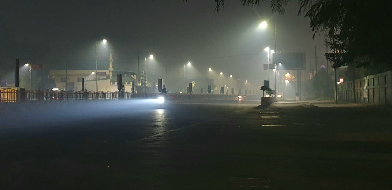 Cold and Increased Pollution In Indore