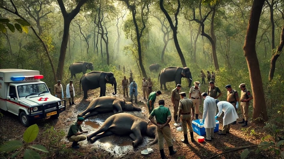 Death of elephants in Bandhavgarh