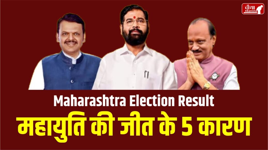 5 Reasons of Mahayuti's victory, Maharashtra, Mahayuti victory, CM Eknath Shinde, Ajit Pawar, Devendra Fadnavis, PM Modi, Yogi,