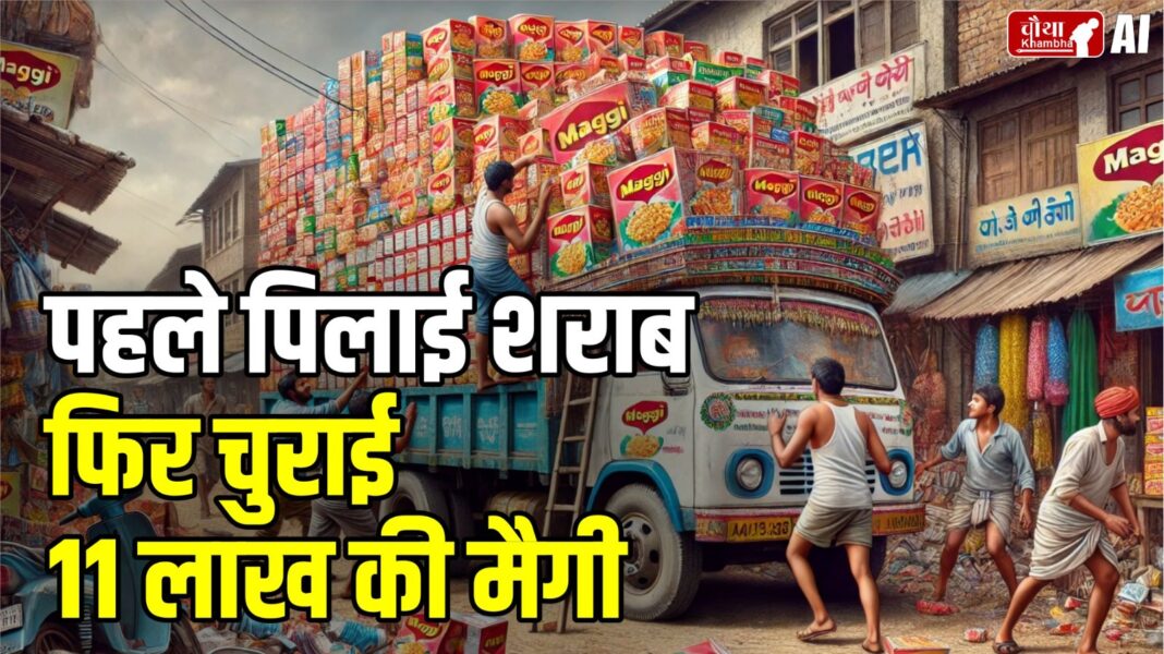 Maggi theft, Maggi worth 11 lakh stolen, Maggi stolen after making the victim drink alcohol,