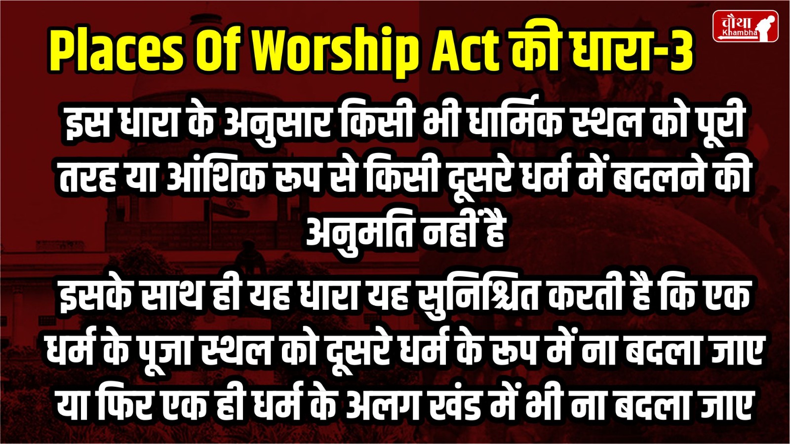 Supreme Court, Places of Worship Act, What is Places of Worship Act, Mandir masjid vivad, Religious places,