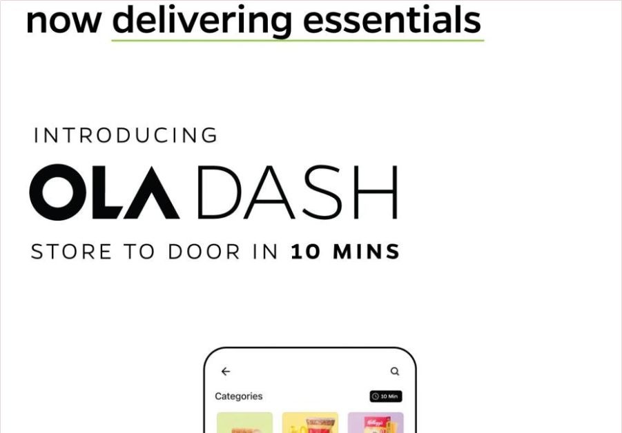 OLA Dash App, OLA Food Delivery, Food Delivery in 10 Minutes, OLA Dash App Food Delivery, OLA 10 Minute Food Delivery,