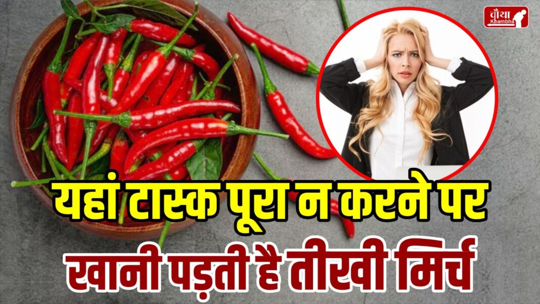 Punishment for eating chillies, boss, toxic boss, Office Work Culture, Toxic Work Culture,