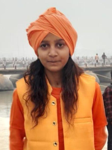 Mahakumbh, Rakhi Singh, child sadhvi, sadhvi sanyas, religion news, Prayagraj, Mahakumbh 2025, Kaushal Giri, Juna Akhara