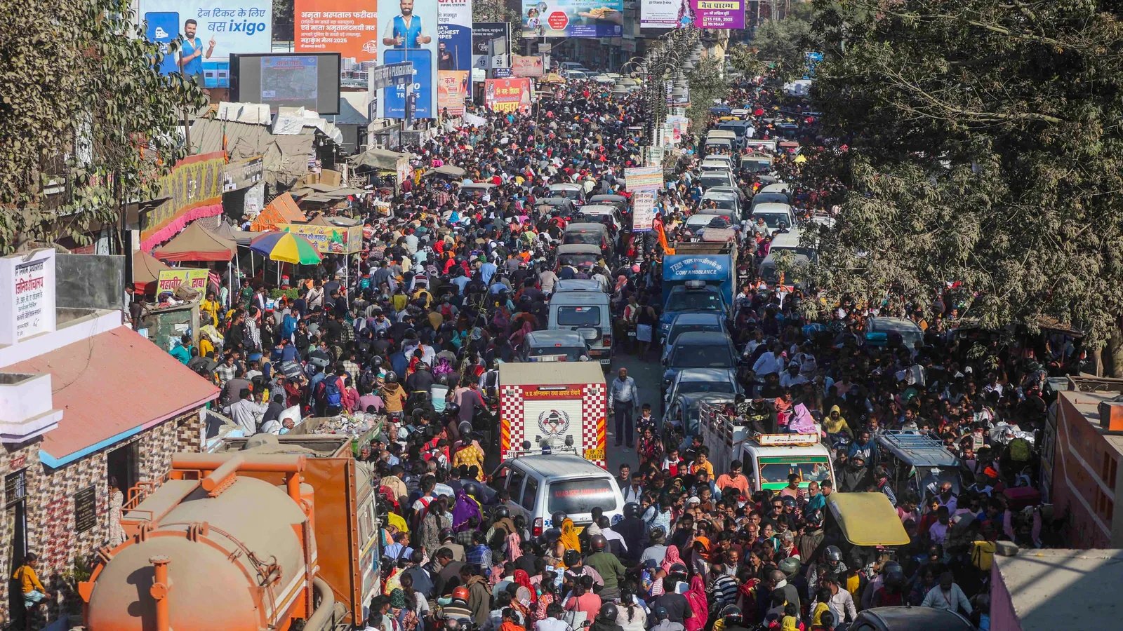 Mahakumbh Traffic Jam 