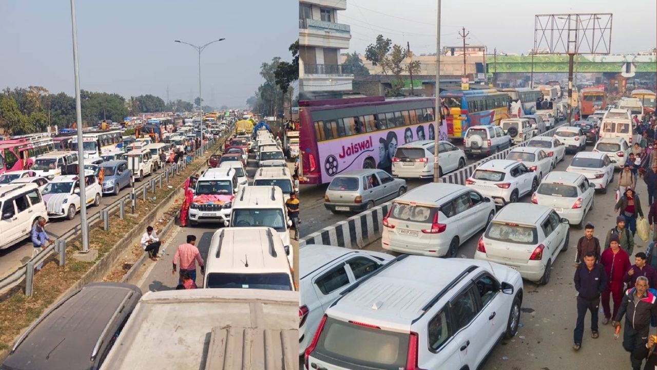 Mahakumbh Traffic Jam 