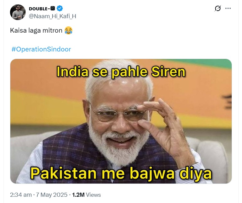 Memes on Pakistan, Operation Sindoor Memes, Air Strike Memes, India Pakistan Air Strike, Pahalgam Terror Attack