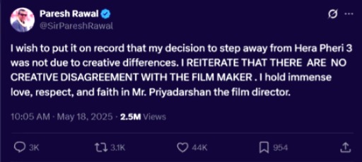 Hera Pheri 3, Akshay Kumar, Paresh Rawal, 25 crore lawsuit, Bollywood news, Priyadarshan