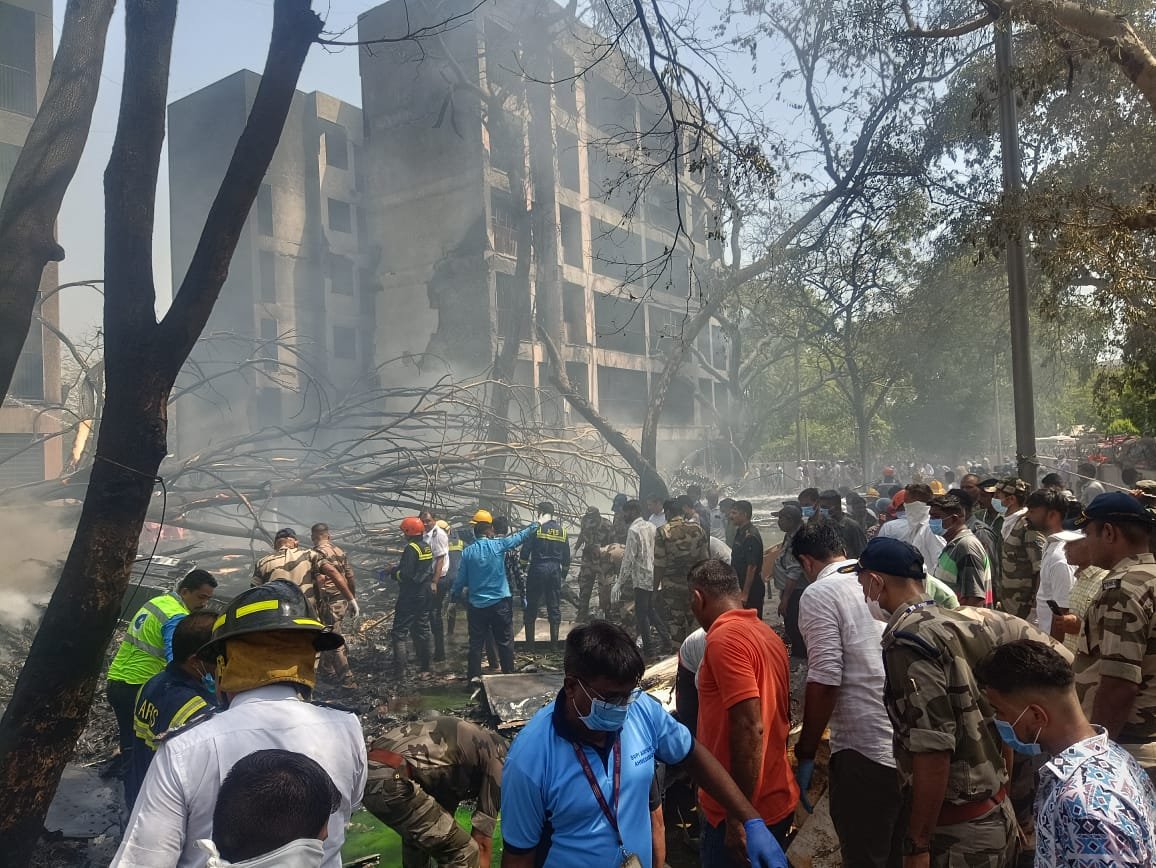 Ahmedabad Plane Crash Photos, Plane Crash photos, Ahmedabad Civil Hospital, ahmedabad plane crash, Vijay Rupani plane crash, air india, plane crash, ahmedabad, air india plane crash, plane crash today,