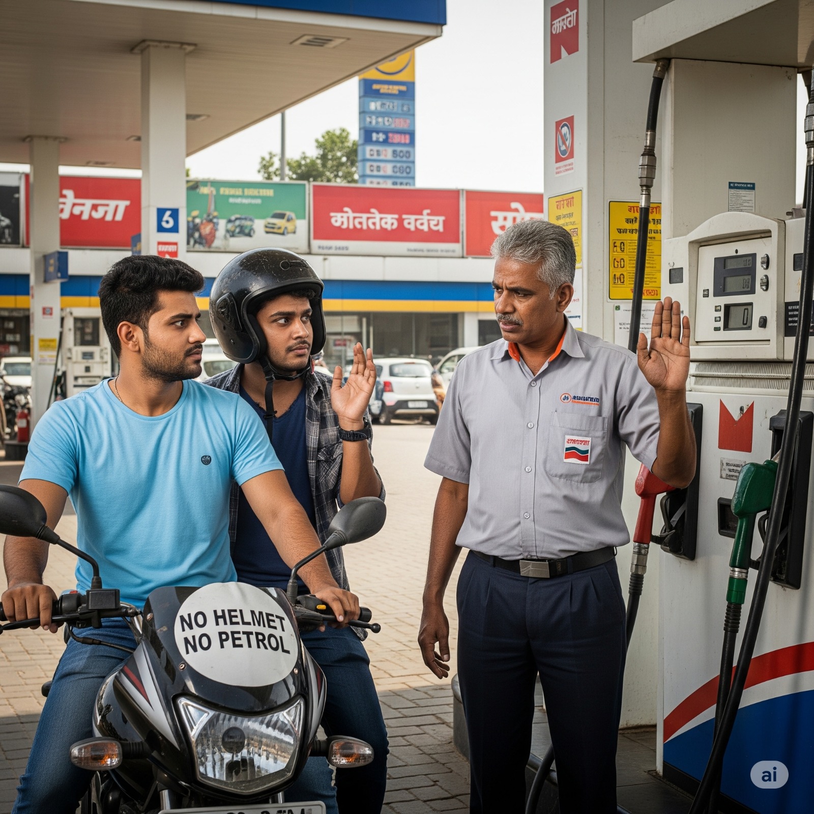 1 August 2025, 1 August rule applicable, 1 August rule change, no petrol without helmet, helmet compulsory, Indore petrol pump, Bhopal petrol pump, traffic rules, road safety,