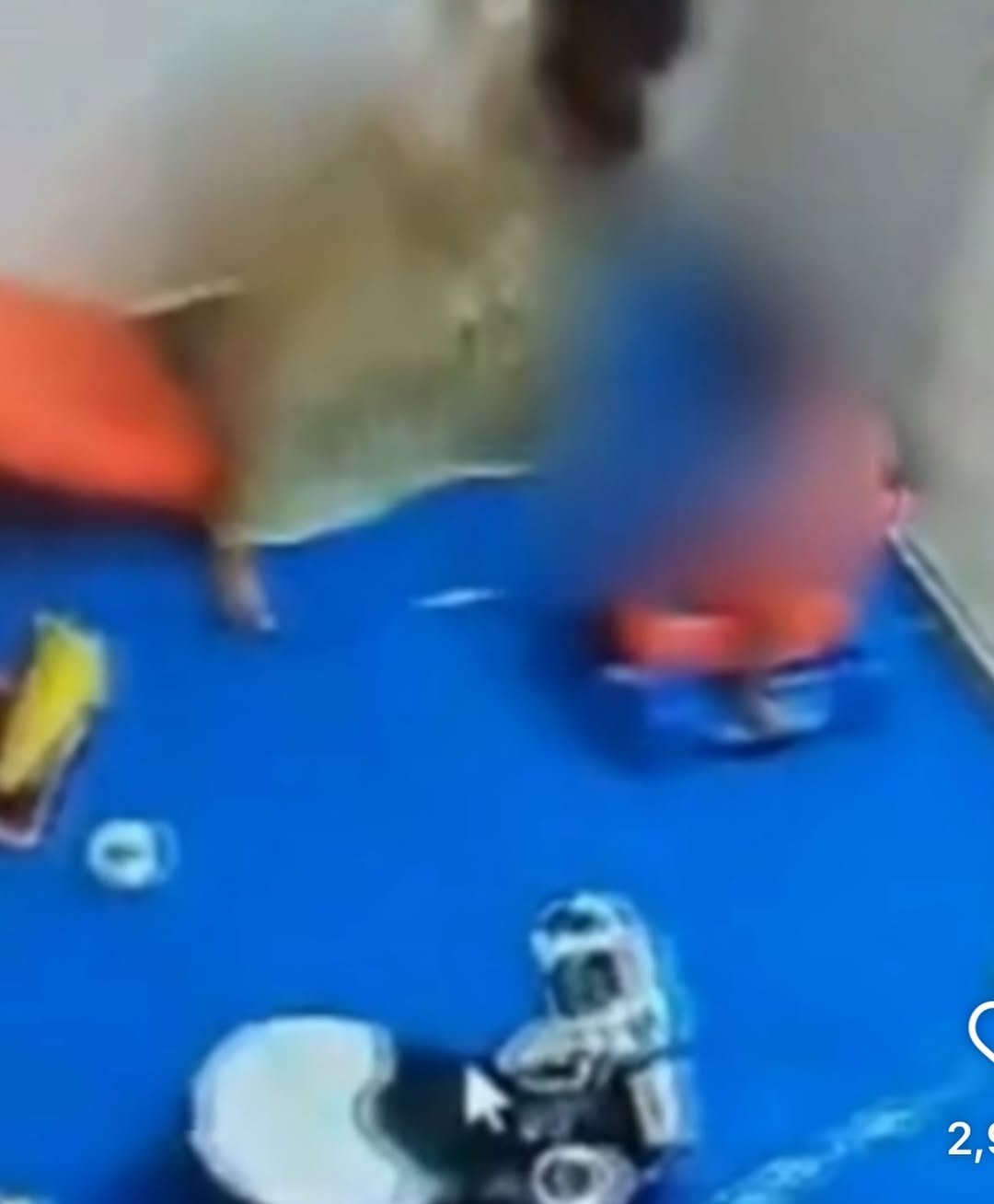 Noida day care incident, torture of 15 month old girl, day care CCTV video, Noida child abuse case, cruelty with girl in day care, entire incident captured in CCTV, Noida day care video, Noida day care CCTV, girl slapped,