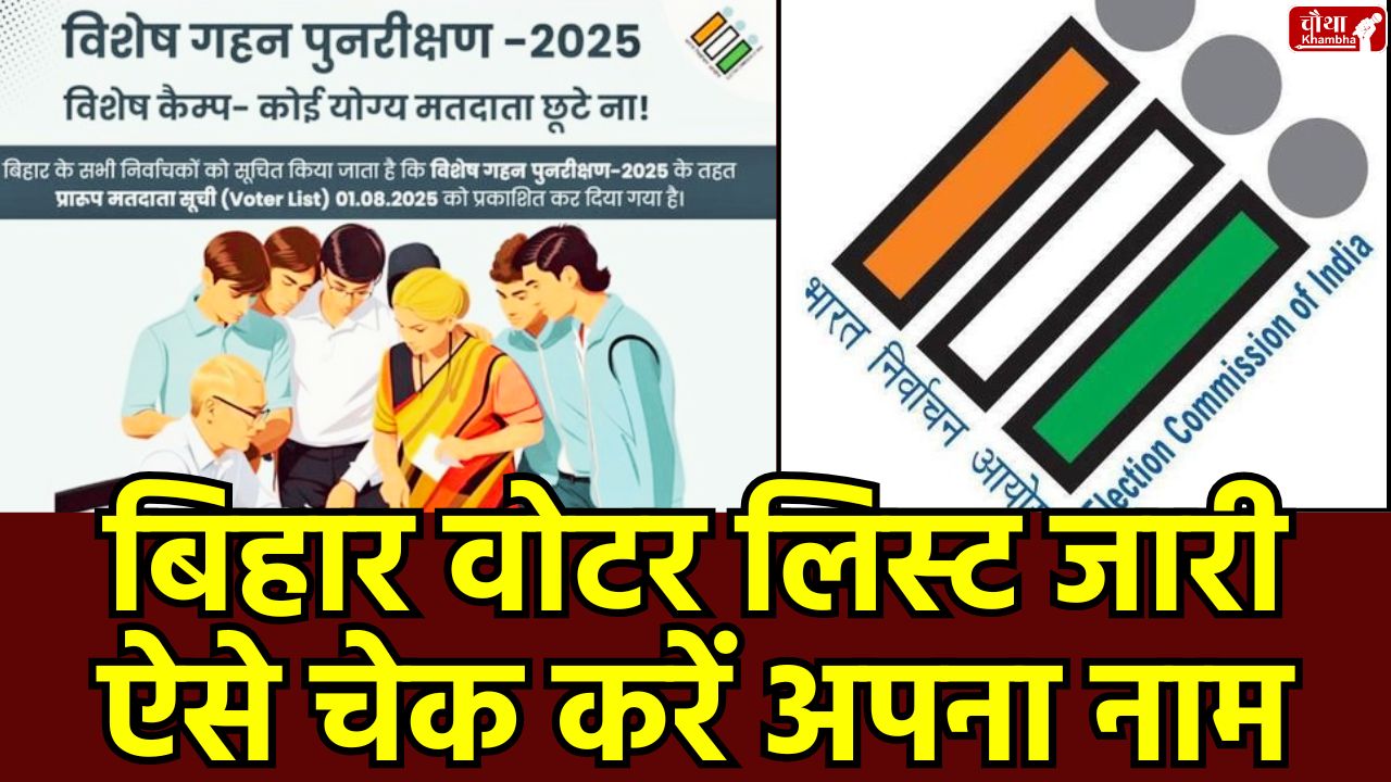 Bihar voter list released, Bihar voter list, Bihar assembly election, Bihar voter list online, draft voter list released, draft voter list, Bihar voter list 2025, voter list check, Bihar elections, online voter list, how to check name, Bihar voter list dispute, Bihar news, election news, election commission, national news