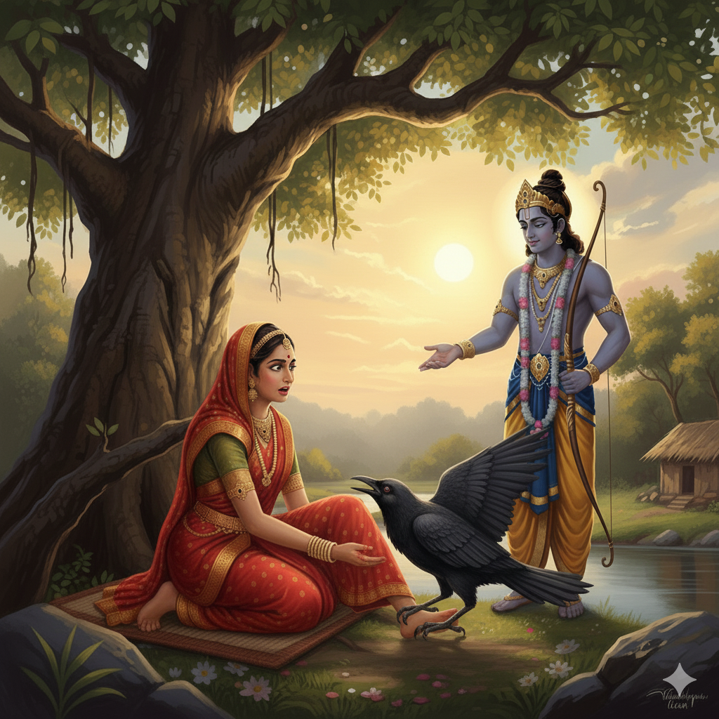 Pitru Paksha, feeding crow, Pitru Paksha katha, crow in Shraddha, Shri Ram and crow, mportance of crow, food of ancestors, crow feeding in shraddh, Pitru Paksha story in Hindi, Pitru Paksha 2025, कौआ को भोजन, पितृ पक्ष कथा, श्राद्ध में कौवा, श्रीराम और कौआ, कौए का महत्व, पितरों का भोजन, ram boon crow