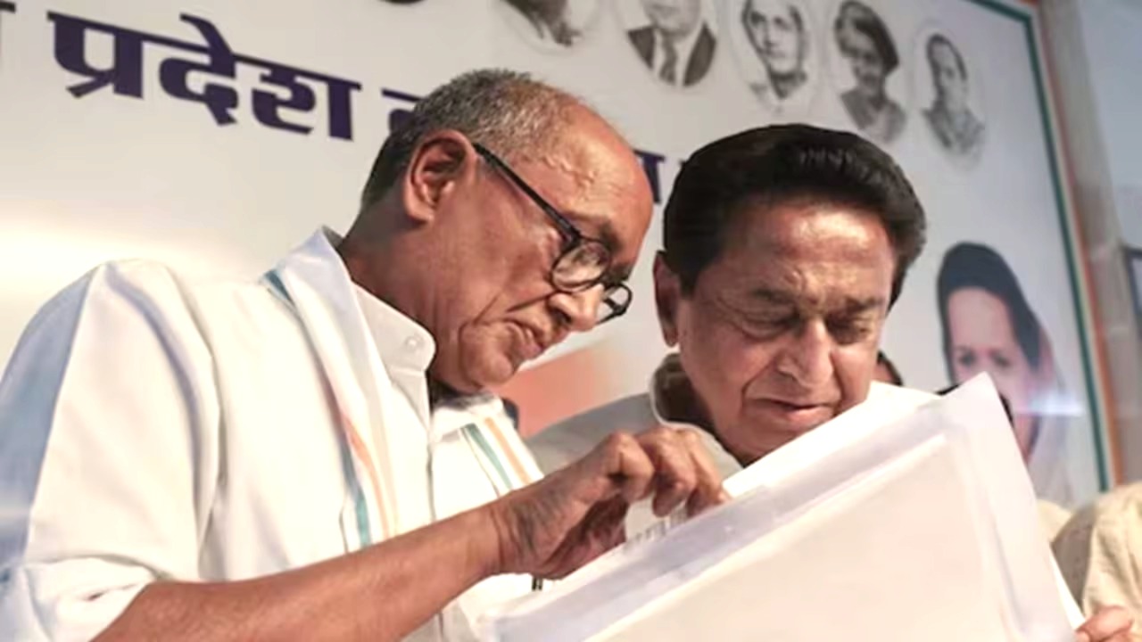 Digvijay Singh, Kamal Nath, Madhya Pradesh Politics, BJP, Congress, Kamal Nath Digvijay Singh meeting, fall of Madhya Pradesh government, Jitu Patwari, Umang Singhar, Pannalal Shakya, Ashish Agarwal, Shailendra Patel, Madhya Pradesh, Bhopal News