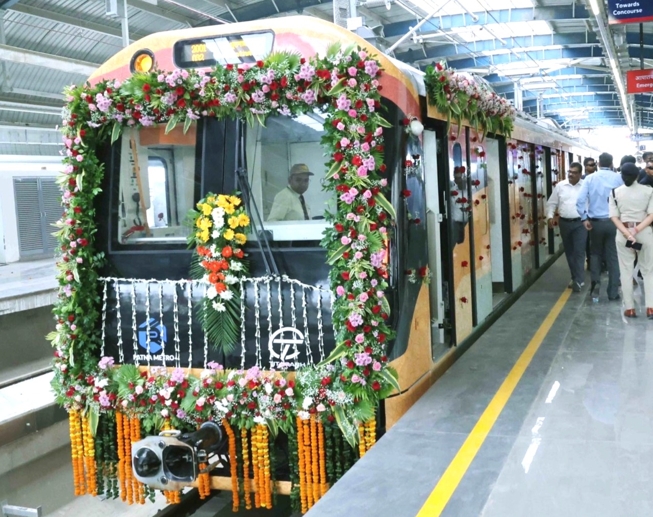 Patna Metro, Nitish Kumar, Metro inauguration, Patna Metro fare, Bhootnath Metro Station, Madhubani painting, Patna traffic, Bihar Metro, Bihar elections, Patna Metro inauguration, Nitish Kumar Patna Metro
