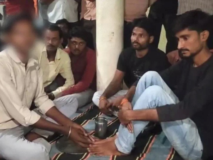 Damoh Foot washing incident, Damoh foot washing incident, Siddharth Kushwaha, OBC insult, Congress MLA, Damoh Sataria village, Jitu Patwari BJP, Madhya Pradesh, punishment for washing feet, rahul gandhi, mp news