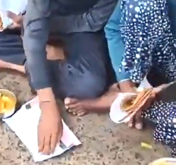 Sheopur, Mid-Day Meal Scandal, Sheopur School, Mid-Day Meal Scam, Mid-Day Meal, Food on waste paper, Hullpur Secondary School, Collector Arpit Verma, Madhya Pradesh, mp News, Children served food on waste paper, School in-charge suspended, Self Help Group tender cancelled, Education Department action,