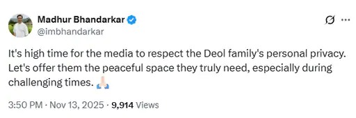 Dharmendra, Dharmendra health, Dharmendra video leak, Breach Candy Hospital, hospital staff arrested, Dharmendra privacy controversy, Karan Johar, Madhur Bhandarkar, Sunny Deol, Hema Malini, Esha Deol, IFTDA, Ashoke Pandit, Amitabh Bachchan, Bollywood news, celebrity privacy, media ethics