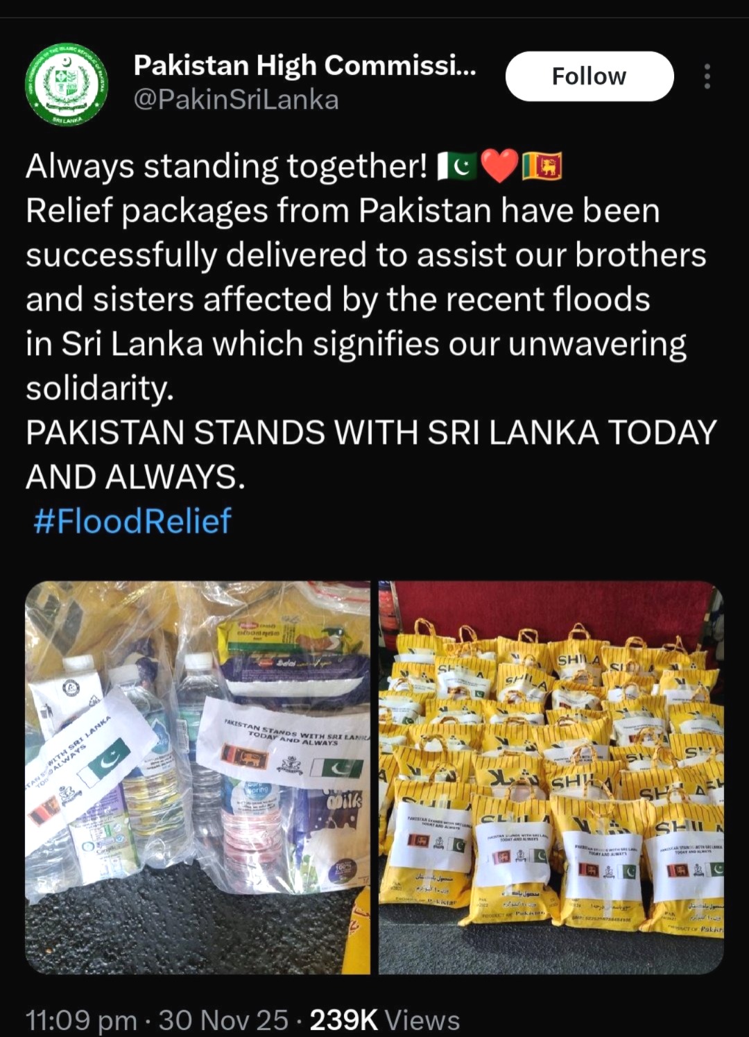 Pakistan, expired relief material, Pakistan expired relief material, Sri Lanka. cyclone Ditwah, India, Operation Sagar Bandhu, Turkey relief dispute, Sri Lanka flood relief, India airspace permission, expiry date October 2024,