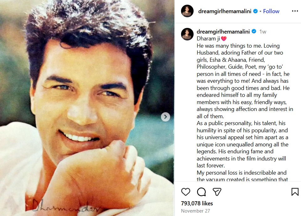 Dharmendra 90th birth anniversary, Hema Malini emotional post, Sunny Deol Dharmendra birthday, Bobby Deol emotional message, Esha Deol tribute to father, Abhay Deol childhood memories, Dharmendra first birthday after death, He-Man Dharmendra family, Dharmendra Hema Malini love story, Bollywood legend Dharmendra legacy,