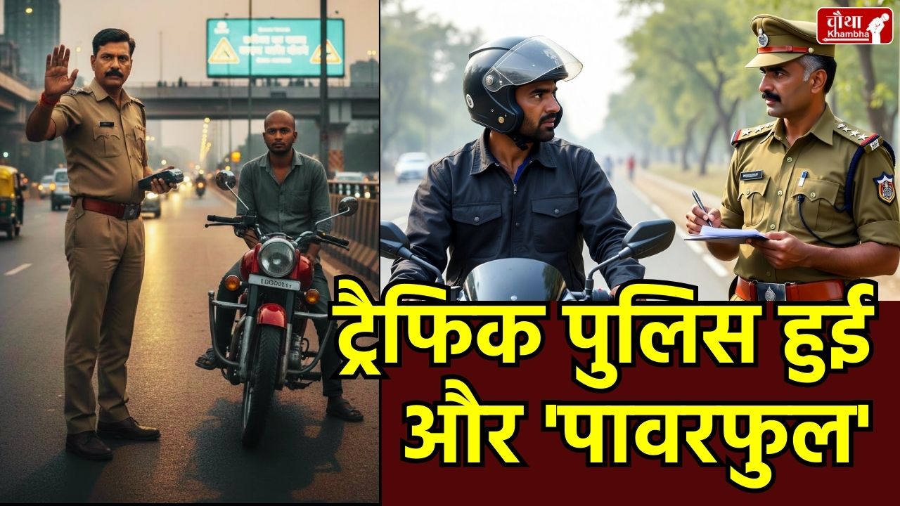 MP New Traffic Rules, MP New Traffic Rules, MP Traffic New Rules, MP Police Challan Power, Helmet Fine in MP, Madhya Pradesh Road Safety, Transport Department MP, MP Head Constable Challan Rights, Road Accidents in MP 2025