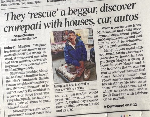 Indore Crorepati Bhikhari