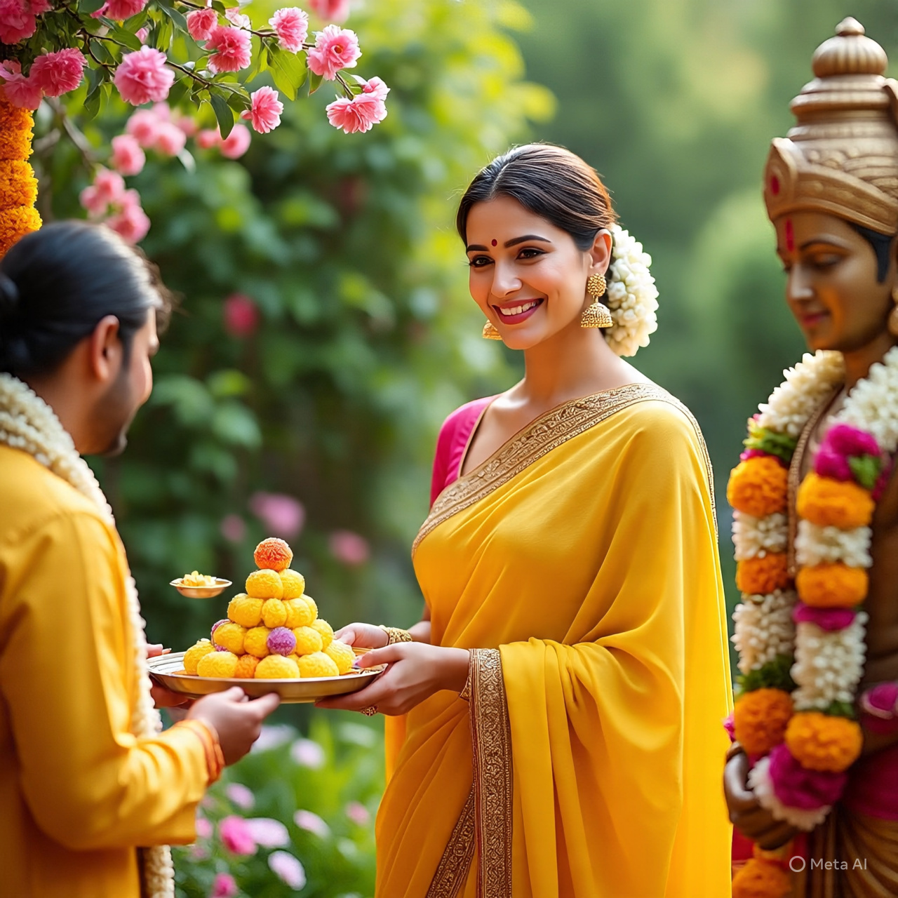 yellow color on Basant Panchami