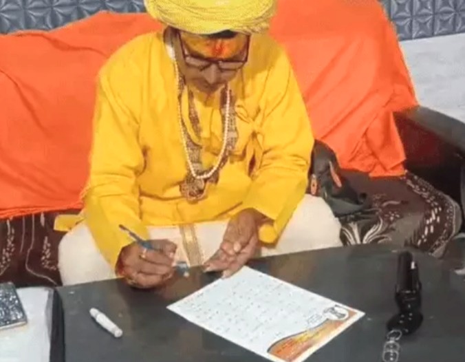 Falahari Baba, Uma Bharti, resignation, Magh Mela, Prayagraj,