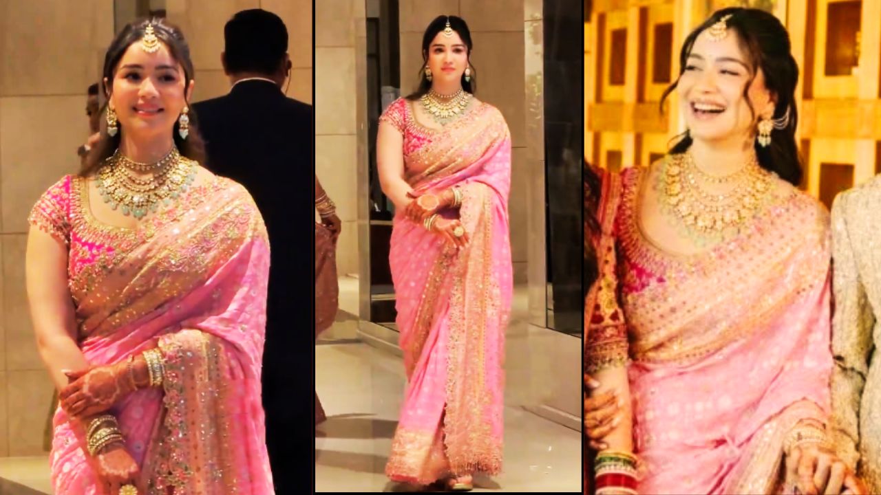 Arjun Tendulkar Wedding, Sania Chandhok, Sachin Tendulkar Son Marriage, Sara Tendulkar Pink Saree, Arjun Tendulkar Sania Chandhok Marriage Photos, Mumbai High Profile Wedding