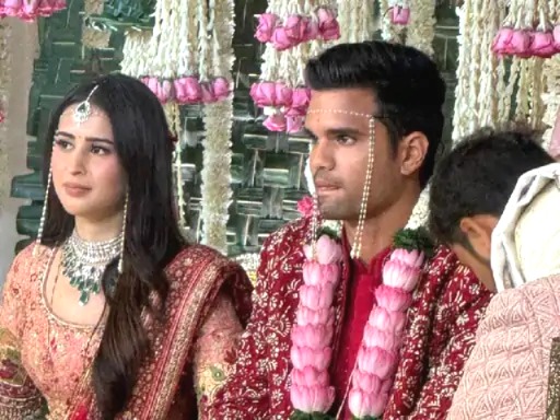 Arjun Tendulkar Wedding, Sania Chandhok, Sachin Tendulkar Son Marriage, Sara Tendulkar Pink Saree, Arjun Tendulkar Sania Chandhok Marriage Photos, Mumbai High Profile Wedding