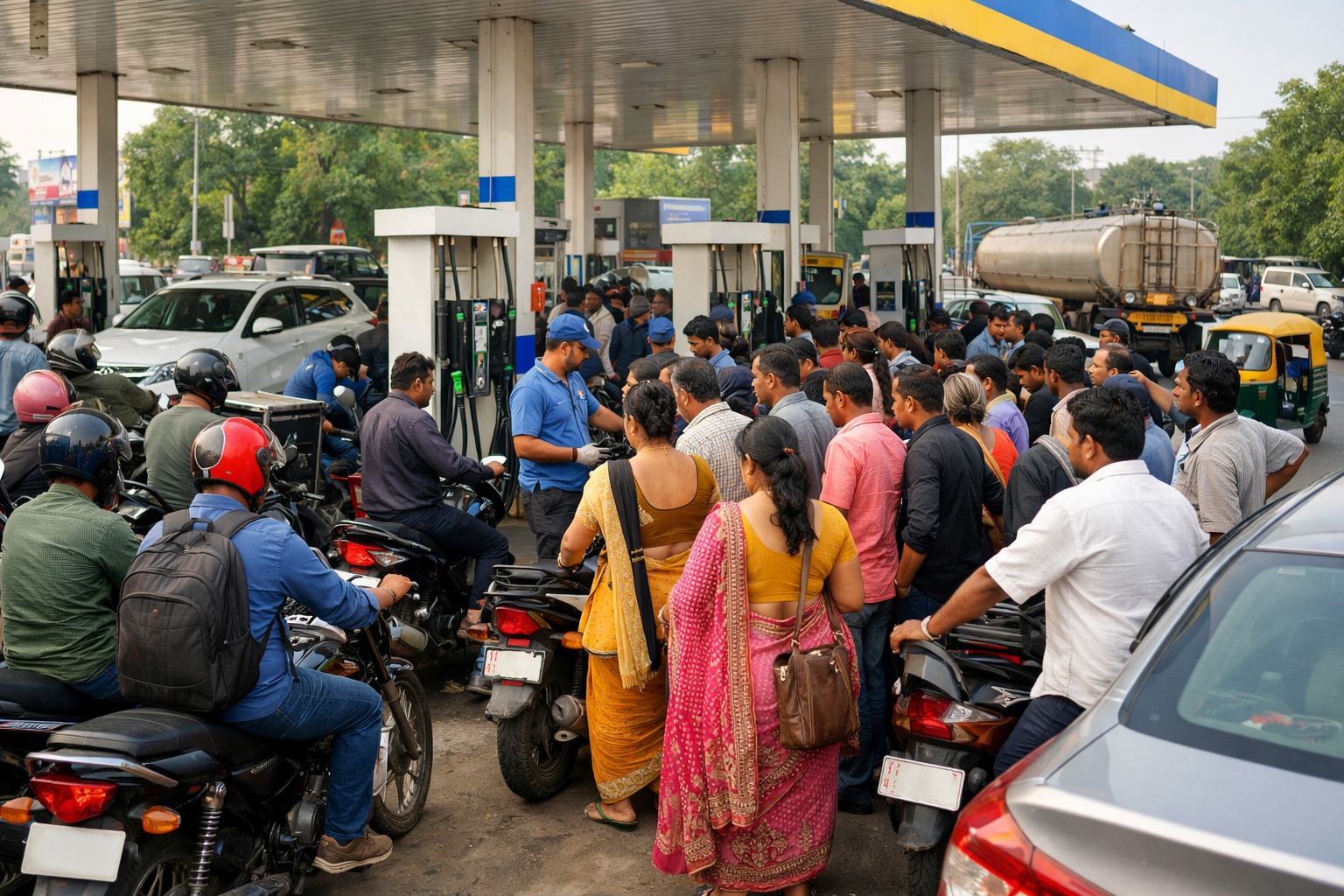 Petrol Diesel Shortage Rumors MP Gujarat, MP Petrol Pump Crowds, Indore Petrol Diesel Crisis News, Bhopal Collector on Fuel Supply, Iran Israel War Impact on India Oil, Fuel Panic Buying Madhya Pradesh, Gujarat Petrol Diesel Update, Is there a petrol shortage in India 2026?