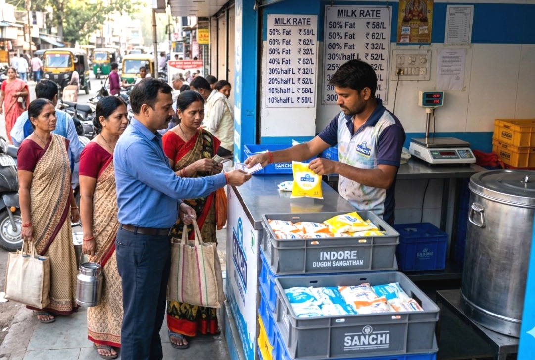 Milk Price Hike MP, Indore Milk Price 1 April, Madhya Pradesh Milk Rate Update, Milk Price in Bhopal, Sanchi Milk Price News, Dairy Products Price Hike, Milk Fat Rate MP, New Milk Rates 2026