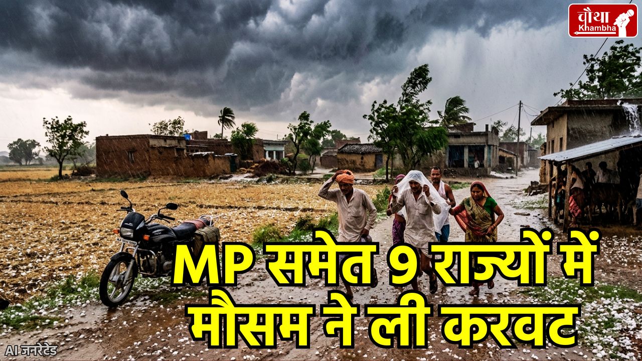 MP Weather Update, MP Rain Alert, Madhya Pradesh Weather, Weather News, Rain in Bhopal, Hailstorm in MP, IMD Alert 21 Districts, Heatwave in India, May 2026, Weather Change, UP Weather, Bihar Weather, monsoon